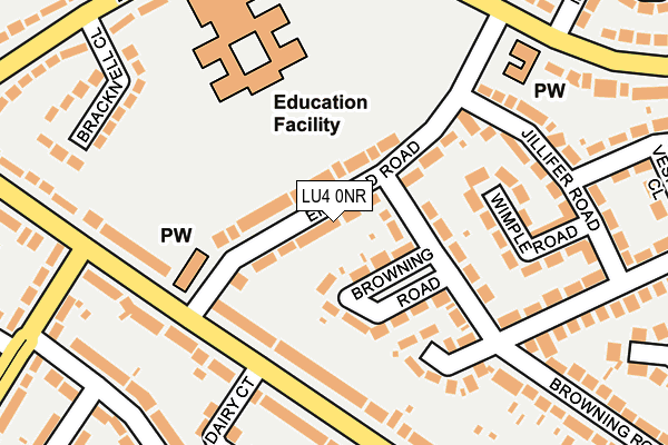 LU4 0NR map - OS OpenMap – Local (Ordnance Survey)