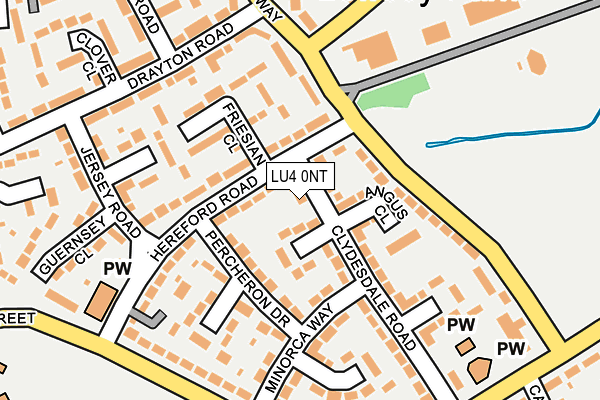 LU4 0NT map - OS OpenMap – Local (Ordnance Survey)
