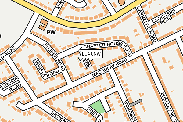 LU4 0NW map - OS OpenMap – Local (Ordnance Survey)