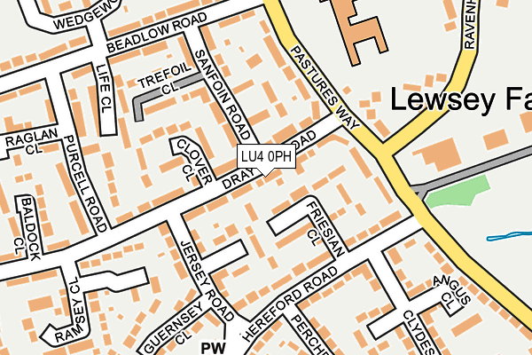 LU4 0PH map - OS OpenMap – Local (Ordnance Survey)