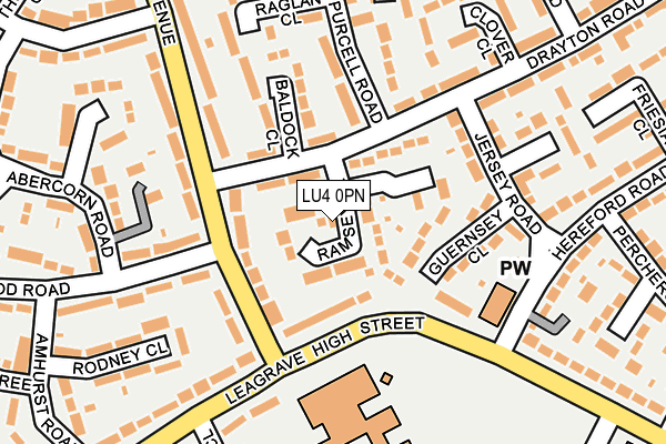 LU4 0PN map - OS OpenMap – Local (Ordnance Survey)