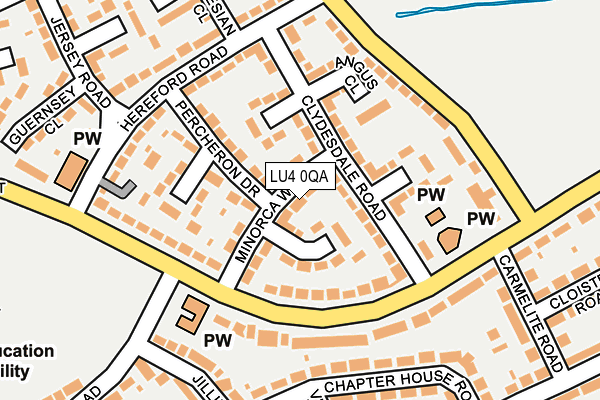 LU4 0QA map - OS OpenMap – Local (Ordnance Survey)