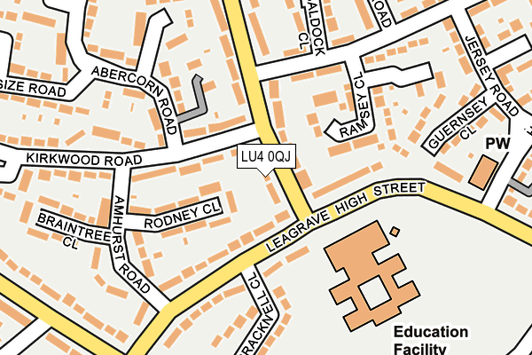 LU4 0QJ map - OS OpenMap – Local (Ordnance Survey)