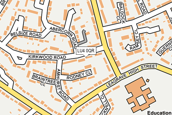 LU4 0QR map - OS OpenMap – Local (Ordnance Survey)