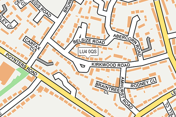 LU4 0QS map - OS OpenMap – Local (Ordnance Survey)