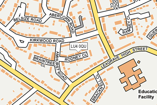 LU4 0QU map - OS OpenMap – Local (Ordnance Survey)