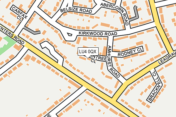 LU4 0QX map - OS OpenMap – Local (Ordnance Survey)