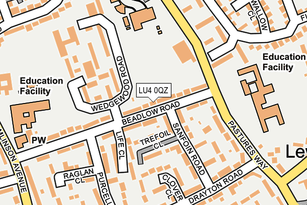 LU4 0QZ map - OS OpenMap – Local (Ordnance Survey)