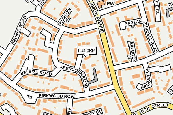 LU4 0RP map - OS OpenMap – Local (Ordnance Survey)