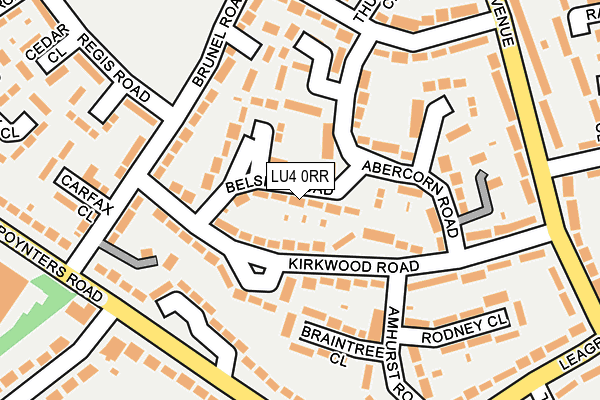 LU4 0RR map - OS OpenMap – Local (Ordnance Survey)