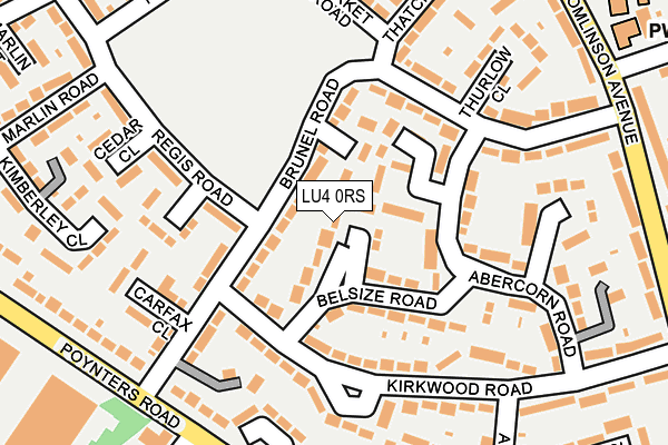 LU4 0RS map - OS OpenMap – Local (Ordnance Survey)