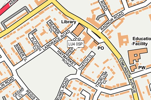 LU4 0SP map - OS OpenMap – Local (Ordnance Survey)