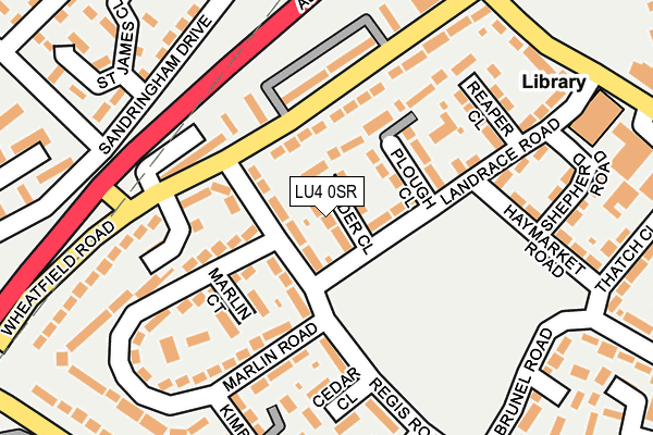 LU4 0SR map - OS OpenMap – Local (Ordnance Survey)