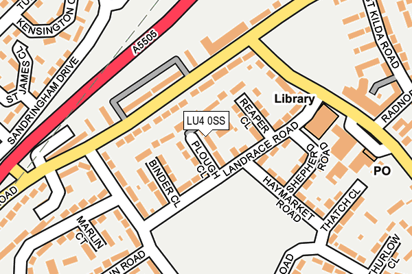 LU4 0SS map - OS OpenMap – Local (Ordnance Survey)