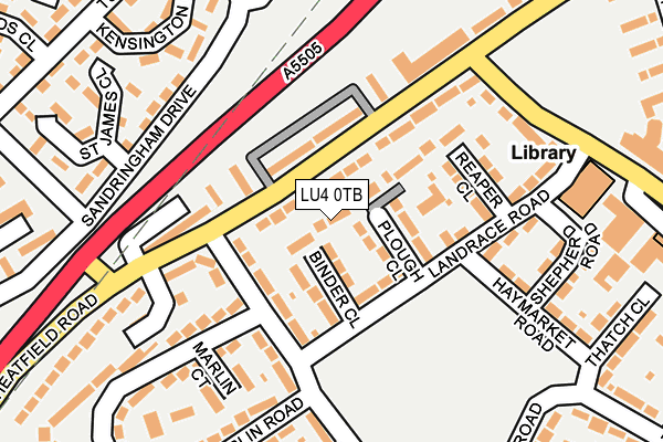 LU4 0TB map - OS OpenMap – Local (Ordnance Survey)