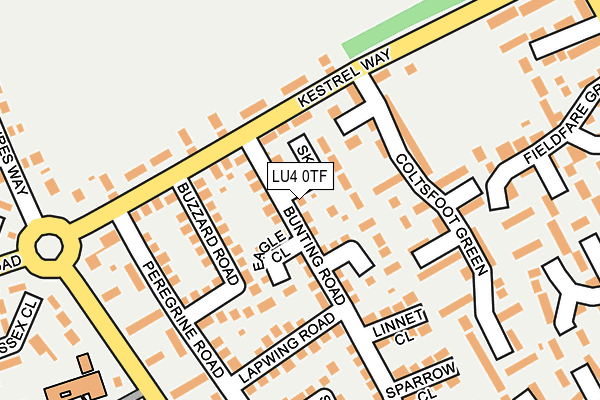 LU4 0TF map - OS OpenMap – Local (Ordnance Survey)