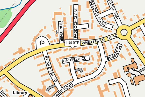 LU4 0TP map - OS OpenMap – Local (Ordnance Survey)