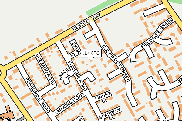 LU4 0TQ map - OS OpenMap – Local (Ordnance Survey)