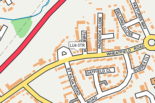 LU4 0TR map - OS OpenMap – Local (Ordnance Survey)
