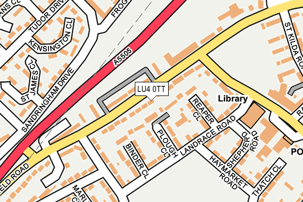 LU4 0TT map - OS OpenMap – Local (Ordnance Survey)