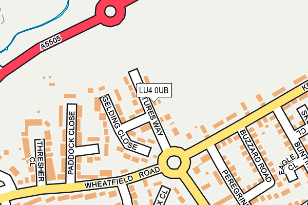LU4 0UB map - OS OpenMap – Local (Ordnance Survey)