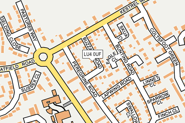 LU4 0UF map - OS OpenMap – Local (Ordnance Survey)