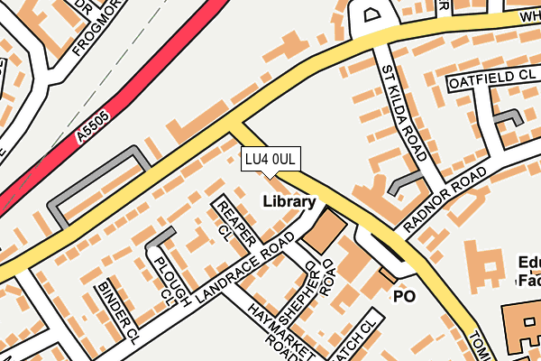 LU4 0UL map - OS OpenMap – Local (Ordnance Survey)