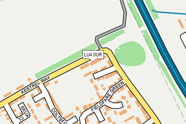 LU4 0UR map - OS OpenMap – Local (Ordnance Survey)