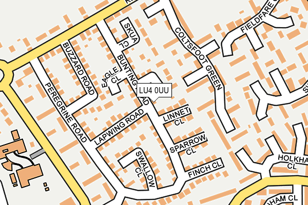 LU4 0UU map - OS OpenMap – Local (Ordnance Survey)