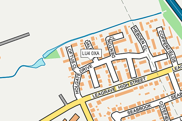 LU4 0XA map - OS OpenMap – Local (Ordnance Survey)