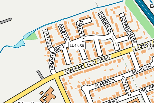 LU4 0XB map - OS OpenMap – Local (Ordnance Survey)