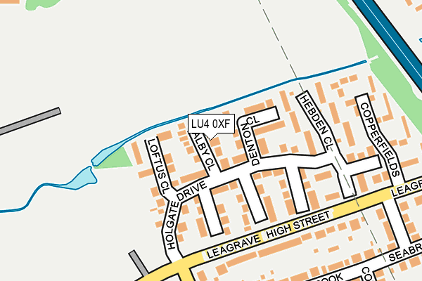 LU4 0XF map - OS OpenMap – Local (Ordnance Survey)