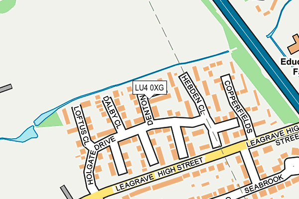 LU4 0XG map - OS OpenMap – Local (Ordnance Survey)