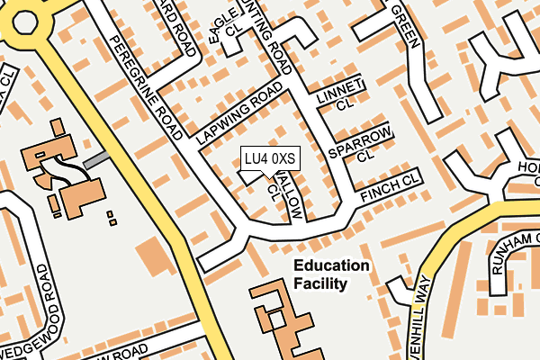 LU4 0XS map - OS OpenMap – Local (Ordnance Survey)