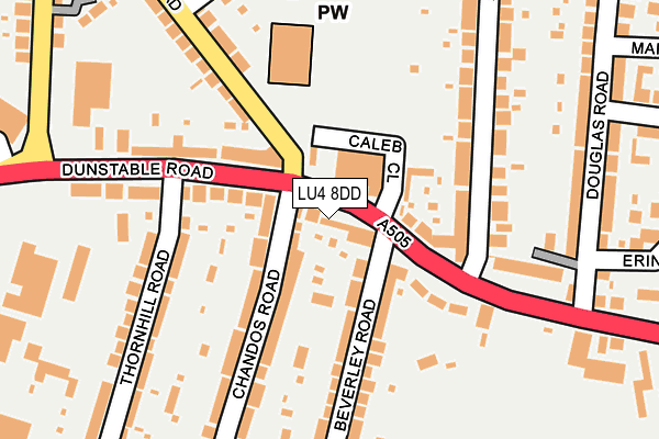 LU4 8DD map - OS OpenMap – Local (Ordnance Survey)
