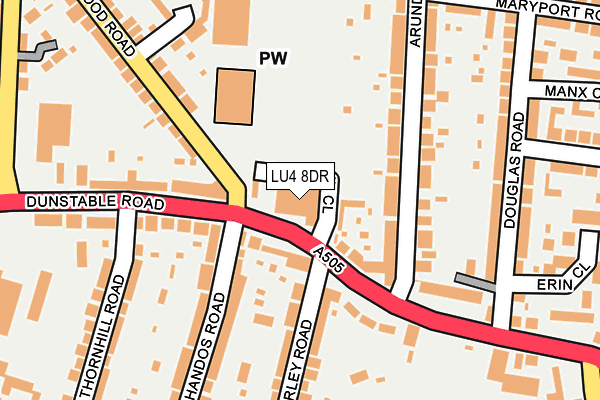 LU4 8DR map - OS OpenMap – Local (Ordnance Survey)