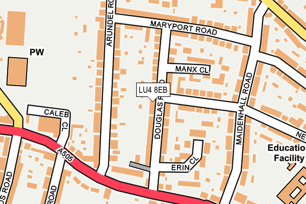 LU4 8EB map - OS OpenMap – Local (Ordnance Survey)