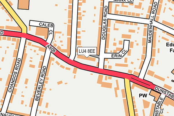 LU4 8EE map - OS OpenMap – Local (Ordnance Survey)