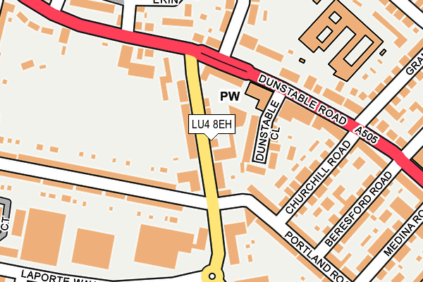 LU4 8EH map - OS OpenMap – Local (Ordnance Survey)