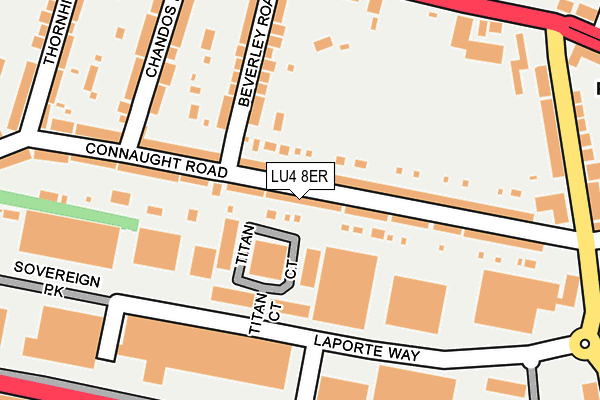LU4 8ER map - OS OpenMap – Local (Ordnance Survey)