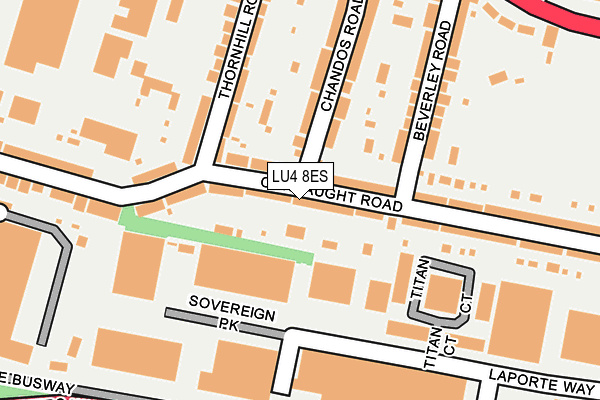 LU4 8ES map - OS OpenMap – Local (Ordnance Survey)