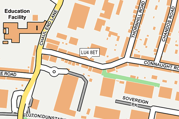 LU4 8ET map - OS OpenMap – Local (Ordnance Survey)