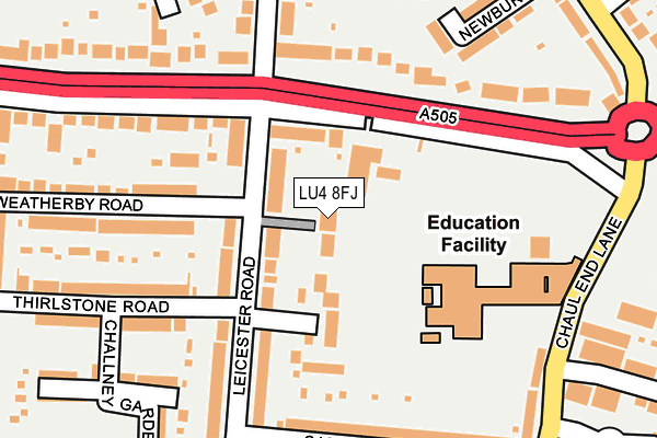 LU4 8FJ map - OS OpenMap – Local (Ordnance Survey)