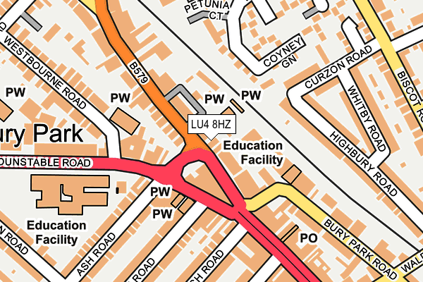 Map of CZ LUTON LTD at local scale