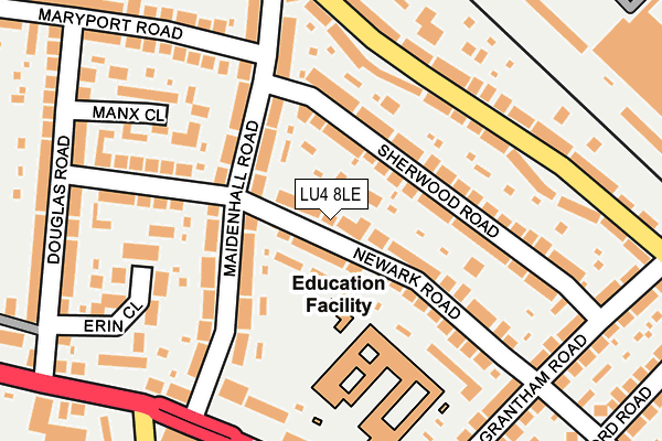 LU4 8LE map - OS OpenMap – Local (Ordnance Survey)