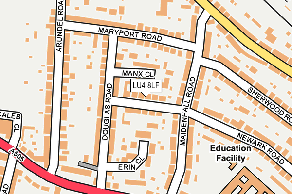 LU4 8LF map - OS OpenMap – Local (Ordnance Survey)