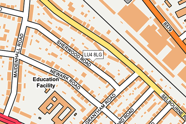 LU4 8LG map - OS OpenMap – Local (Ordnance Survey)