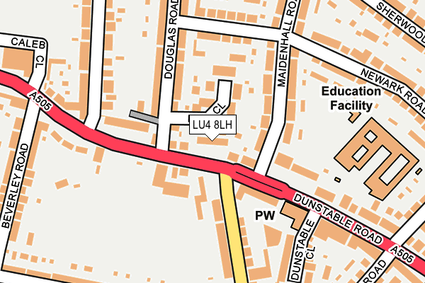 LU4 8LH map - OS OpenMap – Local (Ordnance Survey)
