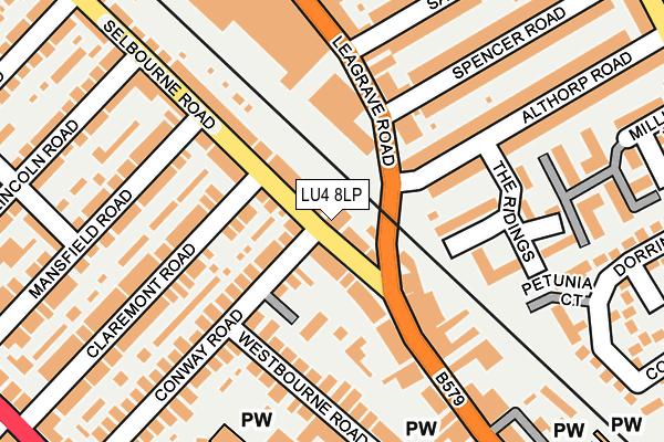 LU4 8LP map - OS OpenMap – Local (Ordnance Survey)