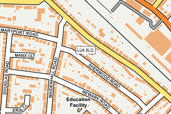 LU4 8LQ map - OS OpenMap – Local (Ordnance Survey)